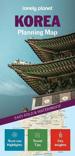 Lonely Planet Korea Planning Map cover