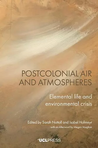 Postcolonial Air and Atmospheres cover