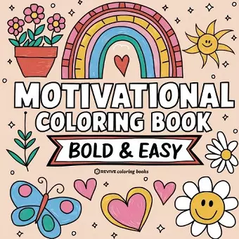Bold & Easy Motivational Coloring Book cover