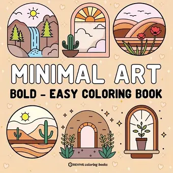 Bold & Easy Minimal Art Coloring Book for Adults & Teens cover