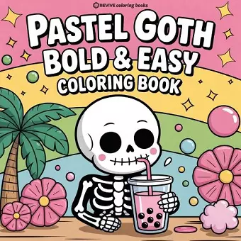 Bold & Easy Pastel Goth Coloring Book cover