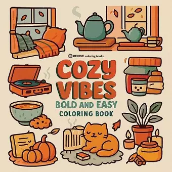 Bold & Easy Cozy Vibes Coloring Book cover