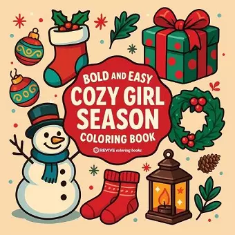 Bold & Easy Cozy Girl Season Coloring Book cover