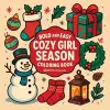 Bold & Easy Cozy Girl Season Coloring Book cover