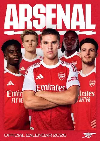 ARSENAL FC MEN'S 2026 A3 CALENDAR cover