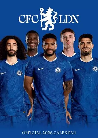 Official Chelsea FC Men's Team 2026 A3 Calendar cover
