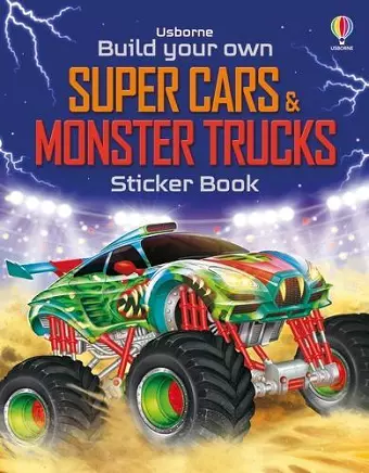 Build Your Own Super Cars and Monster Trucks Sticker Book cover