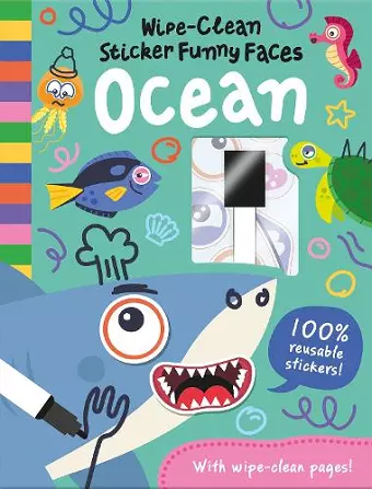 Wipe-Clean Sticker Funny Faces Ocean cover