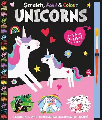 Scratch, Paint & Colour Unicorns cover