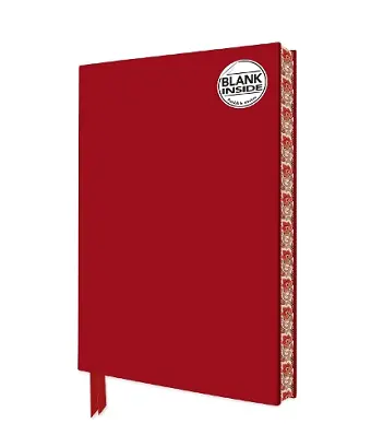 Ruby Red Blank Artisan Notebook (Flame Tree Journals) cover