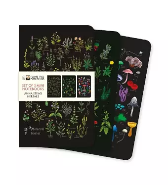 Anna Stead: Herbals Set of 3 Mini Notebooks cover