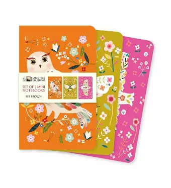Bee Brown Set of 3 Mini Notebooks cover