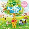 Disney Winnie the Pooh: Five Little Bees: An Easter lift-the-flap picture book cover