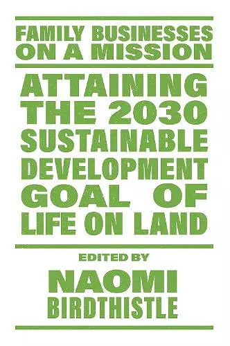 Attaining the 2030 Sustainable Development Goal of Life on Land cover