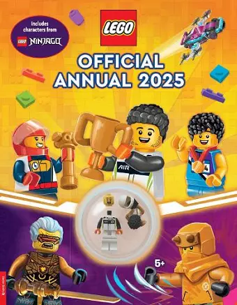 LEGO® Books: Official Annual 2025 (with racing driver minifigure and trophy) cover