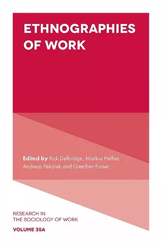 Ethnographies of Work cover