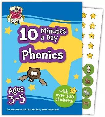 10 Minutes a Day Phonics for Ages 3-5 (with reward stickers) cover