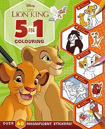 Disney The Lion King: 5 in 1 Colouring cover