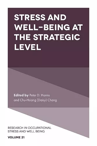 Stress and Well-Being at the Strategic Level cover