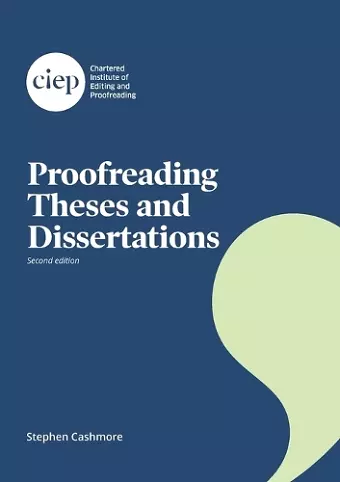 Proofreading Theses and Dissertations cover