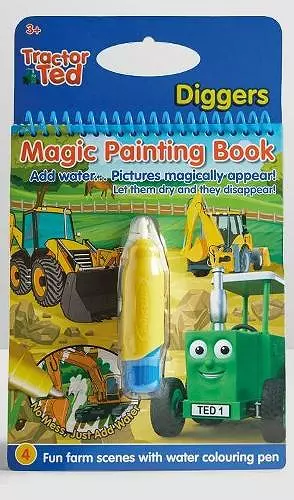 Tractor Ted Magic Painting Book - Diggers cover