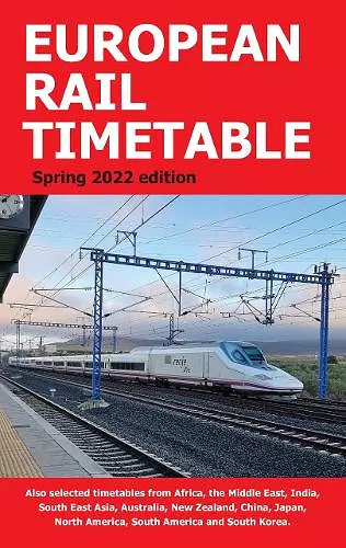 European Rail Timetable Spring 2022 cover