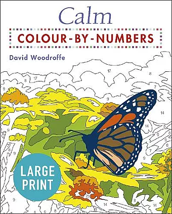 Large Print Calm Colour-by-Numbers cover