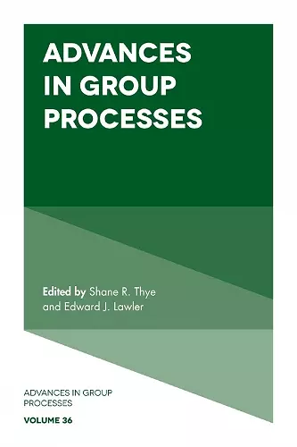 Advances in Group Processes cover