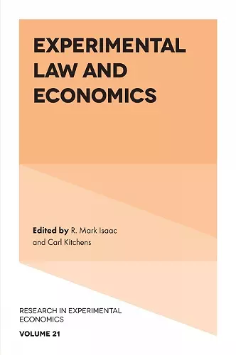 Experimental Law and Economics cover