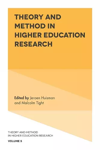 Theory and Method in Higher Education Research cover