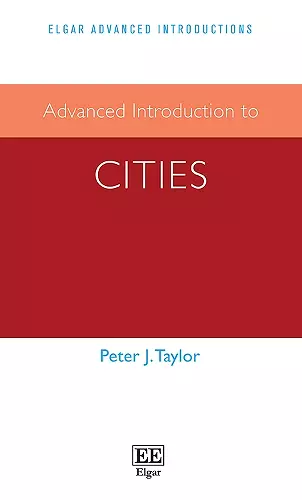 Advanced Introduction to Cities cover