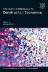 Research Companion to Construction Economics cover