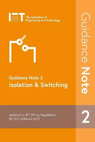 Guidance Note 2: Isolation & Switching cover
