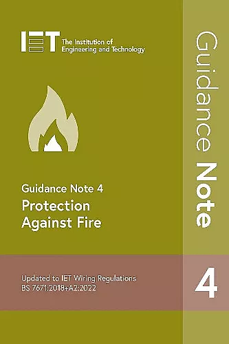 Guidance Note 4: Protection Against Fire cover