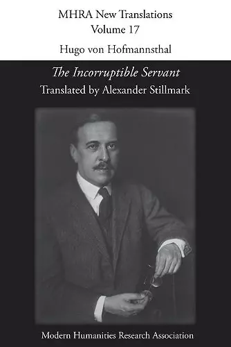 Hugo von Hofmannsthal, 'The Incorruptible Servant' cover