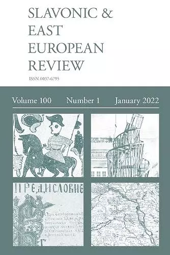 Slavonic & East European Review (100 cover