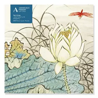 Adult Jigsaw Puzzle Ashmolean: Ren Xiong: Lotus Flower and Dragonfly (500 pieces) cover