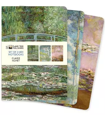 Claude Monet Set of 3 Midi Notebooks cover