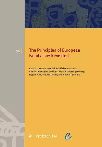 The Principles of European Family Law Revisited cover