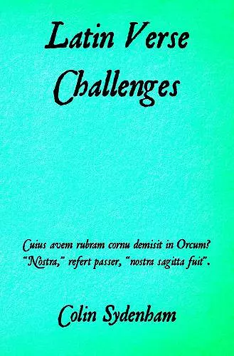 Latin Verse Challenges cover