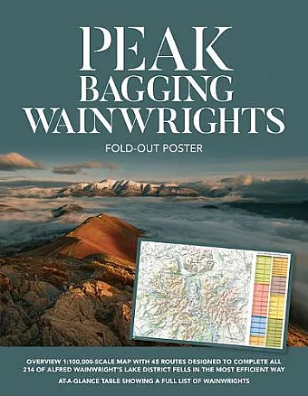 Peak Bagging: Wainwrights Fold-out Poster cover