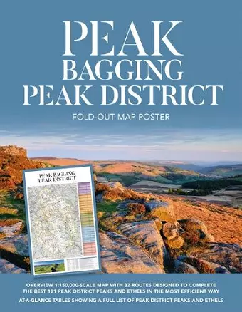 Peak Bagging: Peak District Fold-out Map Poster cover