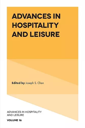 Advances in Hospitality and Leisure cover