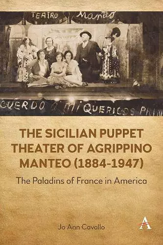 The Sicilian Puppet Theater of Agrippino Manteo (1884-1947) cover