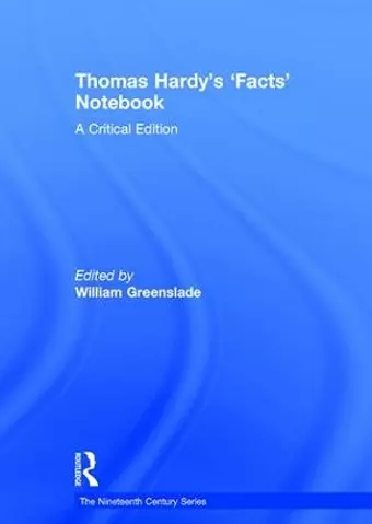 Thomas Hardy’s ‘Facts’ Notebook cover