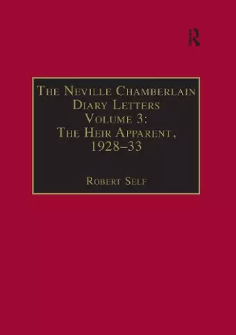 The Neville Chamberlain Diary Letters cover