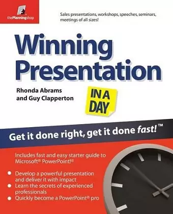 Winning Presentation in a Day cover