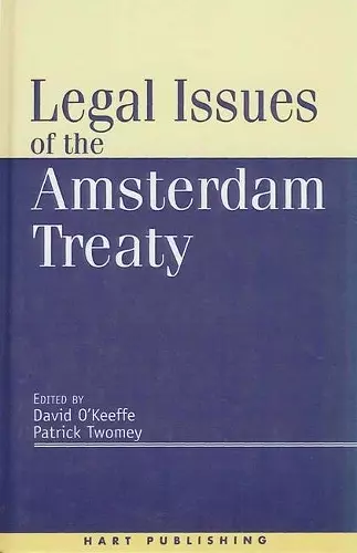 Legal Issues of the Amsterdam Treaty cover