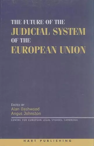 The Future of the Judicial System of the European Union cover