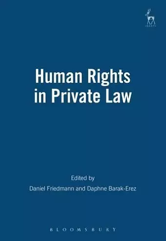 Human Rights in Private Law cover